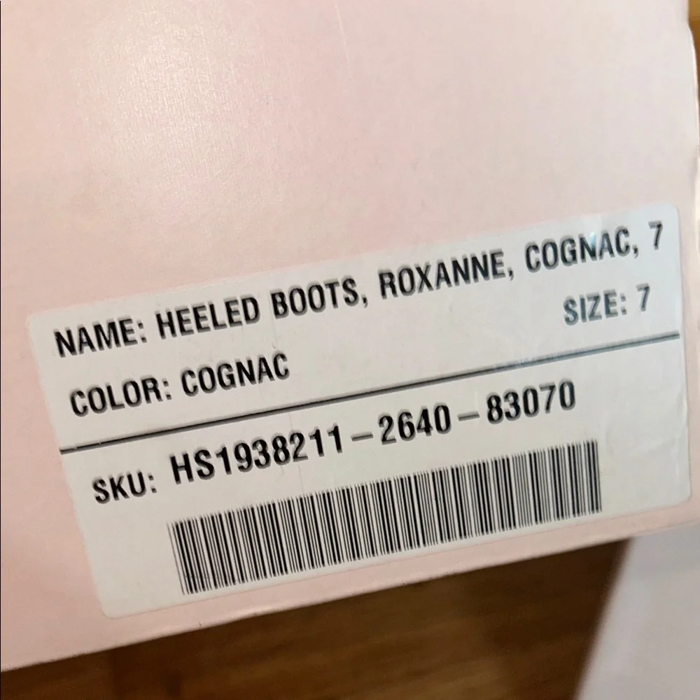 Brown Congnac Over The Knee Boots Roxanne Suede and Faux Leather size 7 NIB - Picture 4 of 6